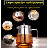 Mini Size Glass Teapot Tea Kettle-with Stainless Steel Removable Infuser