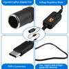 USB C Stecker auf 12V Auto Zigarettenanzünder Buchse Adapter mit