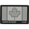5.11 Tactical Patch - Canada Flag Patch, Hook-Back Adhesion, Laser-Cut