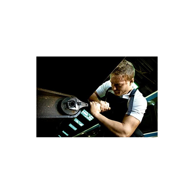 Bahco 9031 R US Black X-Wide Adjustable Wrench Ergo, 8"