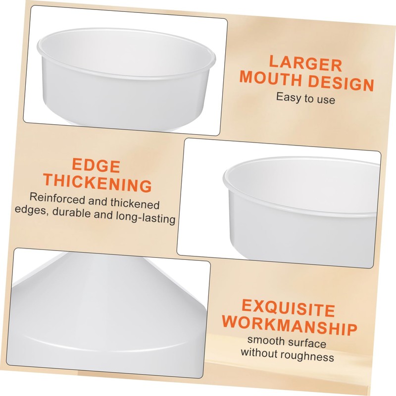 Cabilock Large Diameter Funnel XXL Solid Plastic Funnel for Filling