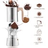 Sivaphe4 cups Stainless Steel Stovetop Espresso Coffee Maker | Induction