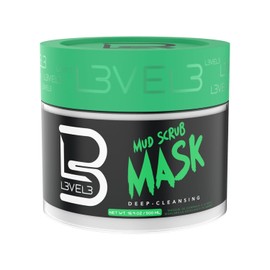 L3 Mud Facial Scrub - Acne Reduction Gentle and Effective Exfoliation Removes Clogged Pores / L3 머드 페이셜 스크럽 - 여드름 감소 부드럽고 효과적인 각질 제거 막힌 모공