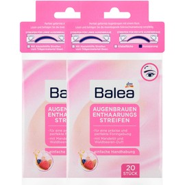 Balea Eyebrow Hair Removal Strips 2 x 20 Pieces