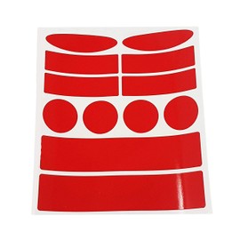 4R Quattroerre.it 4015 Sticker Set Reflectors for Bicycle Red 14 x 16 cm