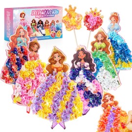 Leksakber Princess Craft Set Children from 5-10 Years, Gift Girls Toy from 5-10 Years Crafts 5 6 7 8 9 10 Years Creative for Girls Children's Birthday Craft Case