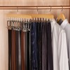 TOPIA HANGER 2 in 1 Belt Tie Hanger for Closet