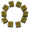 SmartDealsPro 10-Pack D6 Six Sides 16mm Dice Die for DND