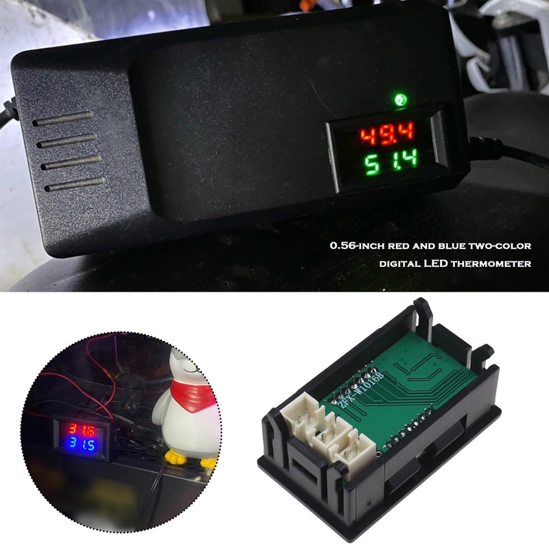 EMSea Digital Thermometer LED Temperature Meter Dual Digital Display Thermometer