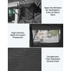 JOYTUTUS Rear Wrangler Side Window Sun Shade Rain Cover Camping
