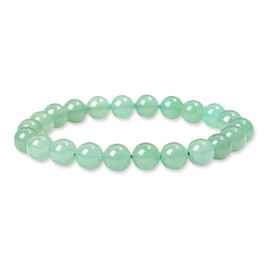 Raffici Green Aventurine Adjustable Bracelet - Chakra Healing Gemstone Jewellery with Meaning Card