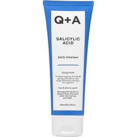 Q+A Salicylic Acid Daily Cleanser – Exfoliating Face Wash for Clear Skin, Targets Breakouts & Pore Congestion, Hydrating with Betaine & Allantoin, Vegan & Cruelty-Free, Made in UK, 125ml