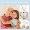 Bcenoilua Mother Daughter Necklace Heart Necklace Love Pendant for Women