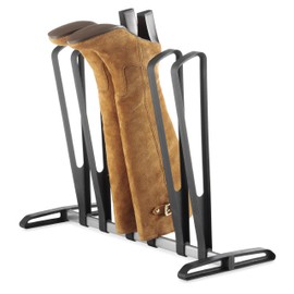 Whitmor 3 Pair Boot Rack - Adjustable Heavy Duty Frame - Black