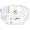 Dog Playpen Adjustable Folding Portable Pet Fence for Small to