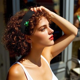 AOPRIE Wide Headbands for Women Headbands for Girls Hair Bands for Women's Hair Solid Color Black, 1 Pack