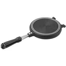 Yoshikawa SJ3208 Hot Sandwich Maker, For Gas Stoves, Multi-Sandwich Pan, Total Length 16.3 x Diameter 7.1 x Height 1.3 inches (41.5 x 18.0 x 3.4 cm), Black, Outdoor Activities, Camping