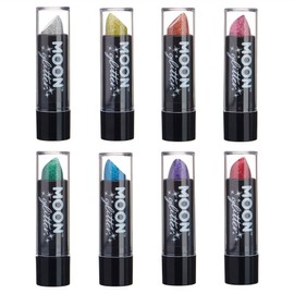 Moon Glitter Holographic Glitter Lipstick - 5 g - Set of 8 Colours