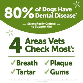 Whimzees Wellness Freshzees™ Fresh Breath Natural Dog Dental Treats, Extra Small Breed, 56 Count (Pack of 1)