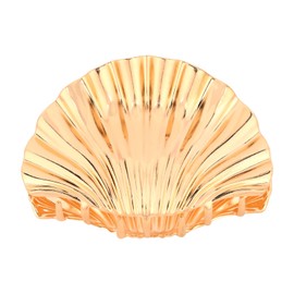 Hotalisona Gold Shells Claw Clip Metal Fancy Big Extra Large Seashells Claw Hair Clips for Thick Beach Hair Accessories for Women Girls