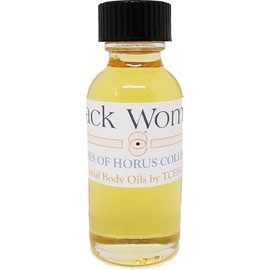 TCEShop Black Woman For Women Scented Body Oil Fragrance [Regular Cap - Gold - 1 oz.] - ID#115668