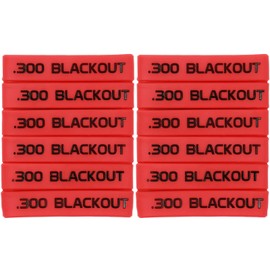 Aolamegs 12 Pack 300 Blackout Magazine Marking Band (Red-Black)