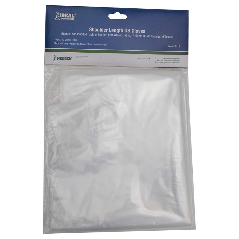 neogen corporation 3110 10 Pack, 1.25 Mil, Clear, Shoulder Length