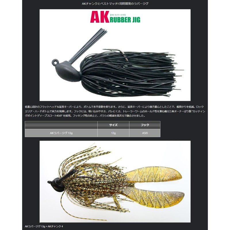 一誠 AK Rubber Jig G, Issei AK Rubber Jig