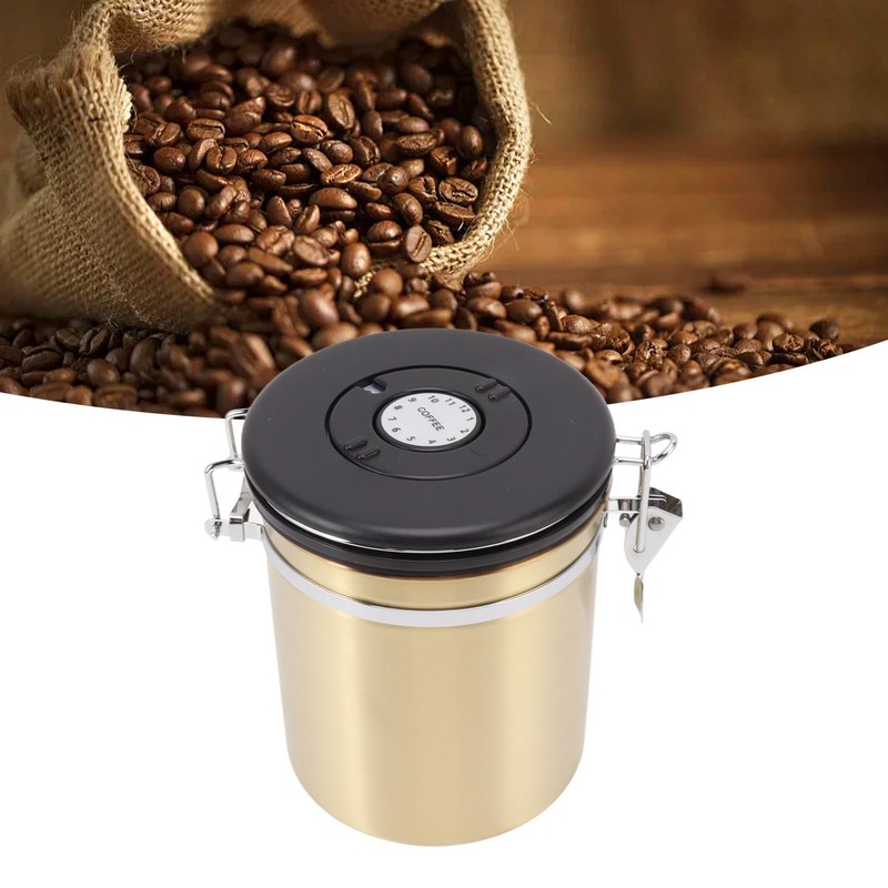 Sealed Sealed Coffee Canister 304 Stainless Steel Coffee Storage Tank