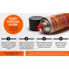 Polymat Heavy Duty 12ft x 45in Black S60 CARPET+4 CAN