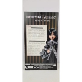 Mattel 2024 MATTEL MONSTER HIGH DOLL WEDNESDAY ADDAMS & PET THING NEW SEALED BOX