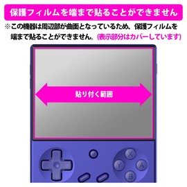 PDA Kobo ANBERNIC RG 40XXV Compatible Crystal Shield Protective Film Glossy Made in Japan