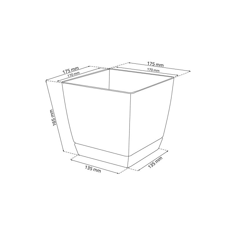 Prosper Plast DUKP180-426U 18 x 18 x 16.5 cm Coubi