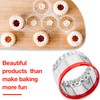 Large Biscuit Cutter 5", Fluted Round Cookie Cutter for Baking,