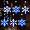 Retisee Winter Snowflake Window Lights Decorations Battery Operated Snowflake Led