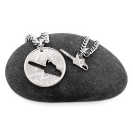 Lumberjack Chainsaw Coin Gift, Logger Wife, BFF, Woodsman Couples Keychain Jewelry, By NameCoins