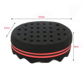DMZK Big Holes Barber Hair Brush Sponge Twist Afro Curl Coil Wave Hair Care Tool