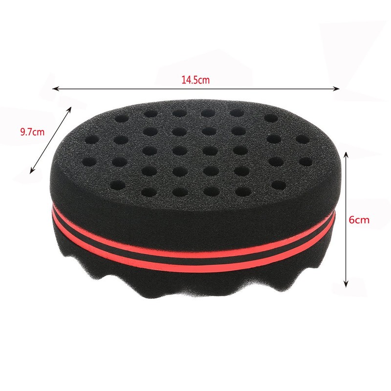 DMZK Big Holes Barber Hair Brush Sponge Twist Afro Curl