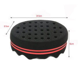 DMZK Big Holes Barber Hair Brush Sponge Twist Afro Curl Coil Wave Hair Care Tool