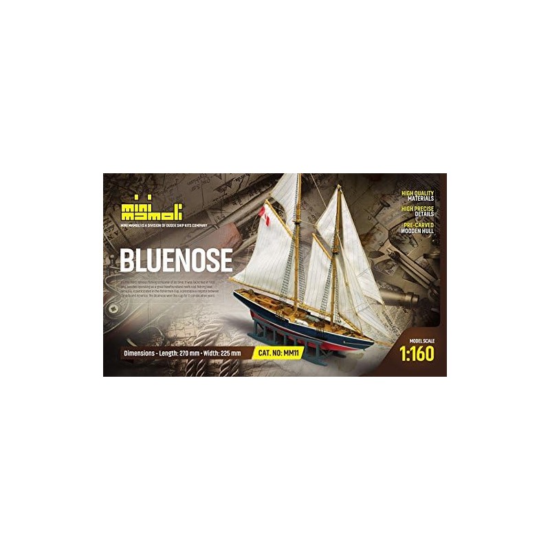 boat kit model BLUENOSE category MINI MAMOLI scale 1:160