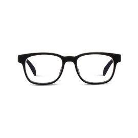 Peepers by PeeperSpecs Men's Kent Progressive Soft Square Reading Glasses, Black, 133mm + 2
