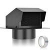 Trivd Frol 6 Inch Roof Vent Cap, Heavy Duty Galvanized