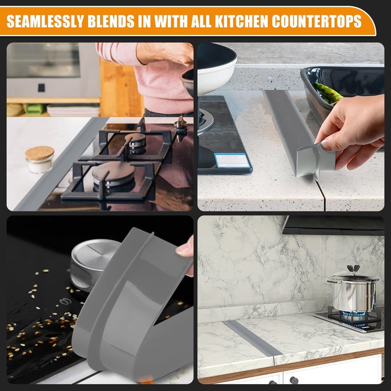 Pack of 2 Worktop Connecting Rail for Kitchens, Kitchen Top,
