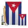 Nationality Cuba Garden House Flags Kit Regional Nation International World