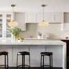 KCO Lighting Mid Century Modern Gold Globe Pendant Lighting Brushed