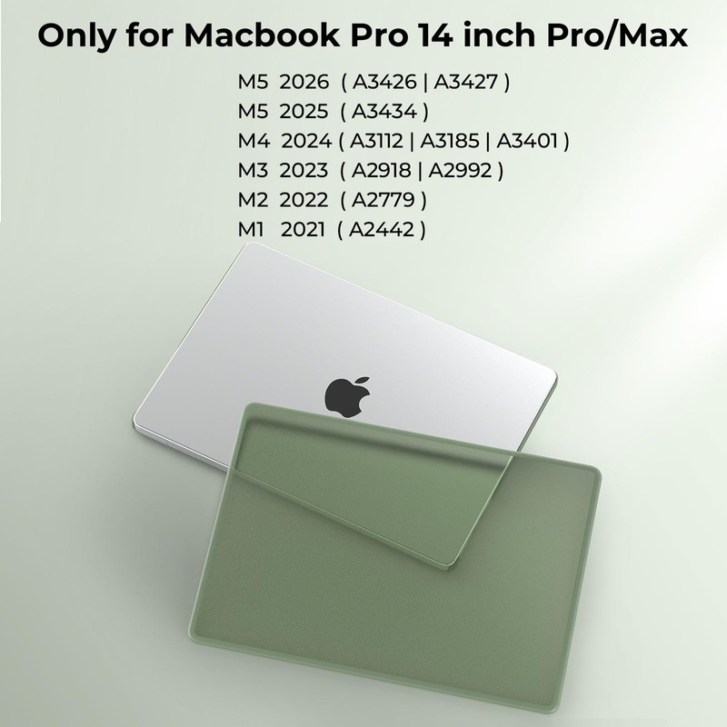 BlueSwan Anti-Cracking Hard Shell Case Compatible with MacBook Pro 14-inch