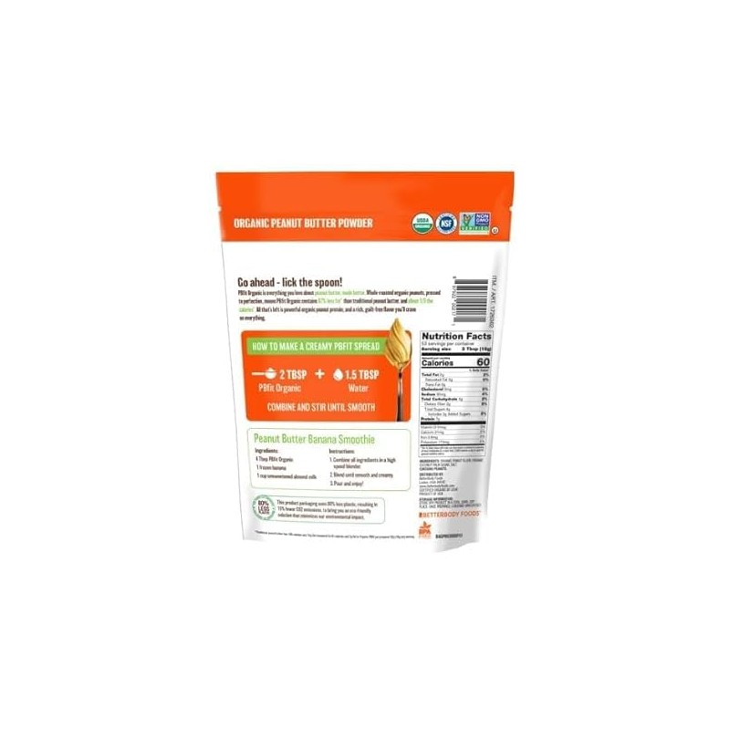 PB Powder Peanut Butter Powder Organic PB-FIT