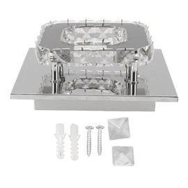 Modern LED Ceiling Lamp with 3 Light Color and Faux Crystal Design Decorative Square Faux Crystal Mini Chandelier