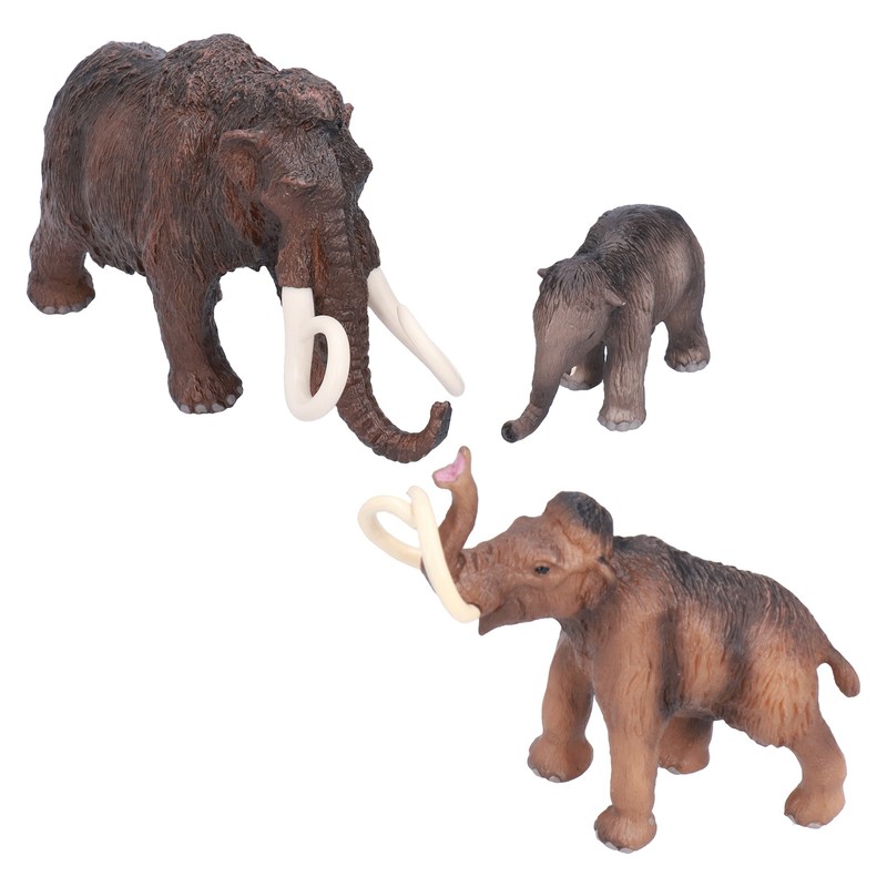Mammoth Model Simulated Figurine Realistic Plastic Mammoth Toys for Animal