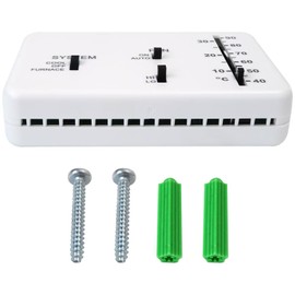 New RV Thermostat, RV Analog Thermostat Replacement for Dometic (Cool Only/Furnace) 3106995.032, 12 VDC (White)